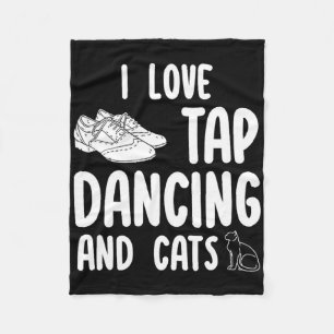 Ich Liebe Stach Tanzen und Katzen Niedlich Stach T Fleecedecke