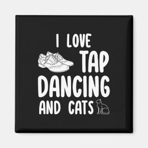 Ich Liebe Stach Tanzen und Katzen Niedlich Stach T Magnet