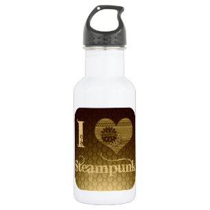 Ich liebe Steampunk Trinkflasche