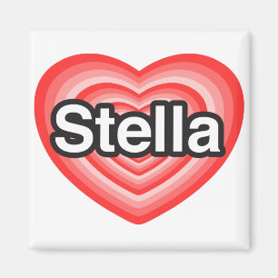 Ich Liebe Stella. Ich Liebe dir Stella. Herz Magnet