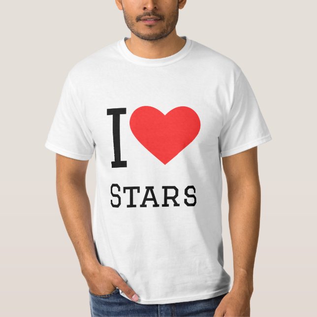 Ich Liebe Sterne T-Shirt (Vorderseite)