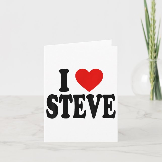 Ich liebe Steve _1  Karte (Vorderseite)