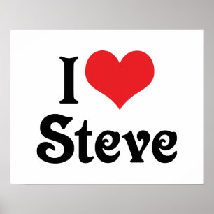 Ich liebe Steve Poster