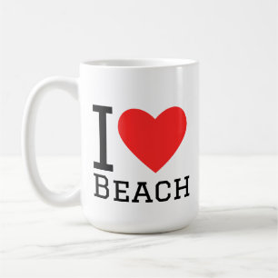 Ich liebe Strand Kaffeetasse