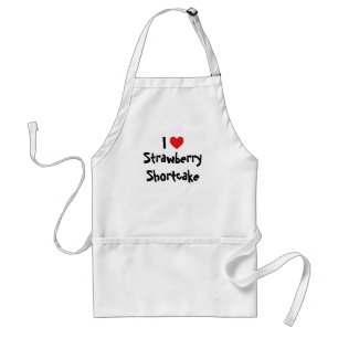 Ich liebe Strawberry Shortcake Schürze