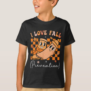 Ich liebe Sturzprävention Herbst Physiotherapie Fr T-Shirt