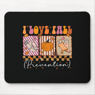 Ich liebe Sturzprävention Herbst Physiotherapie Pr Mousepad