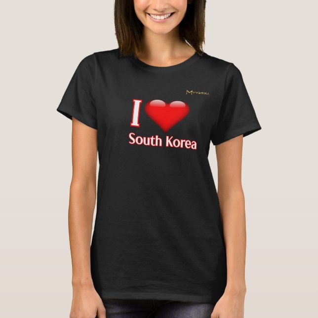 Ich liebe Südkorea T-Shirt (Vorderseite)