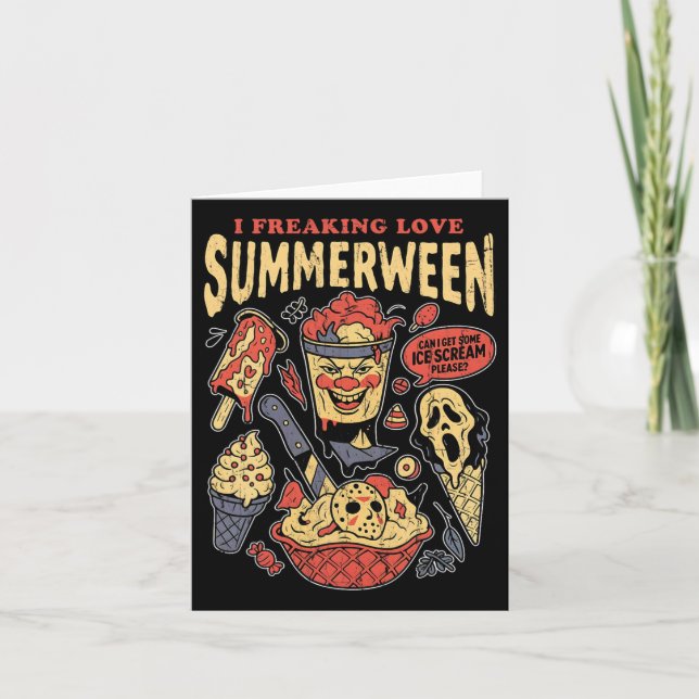 Ich liebe Summerween über alles Karte (Vorderseite)