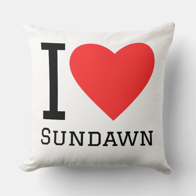 Ich liebe Sundawn Kissen (Vorderseite)