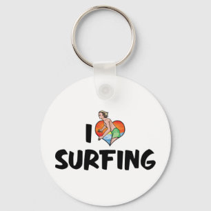 Ich liebe Surfen Anhänger Schlüsselanhänger