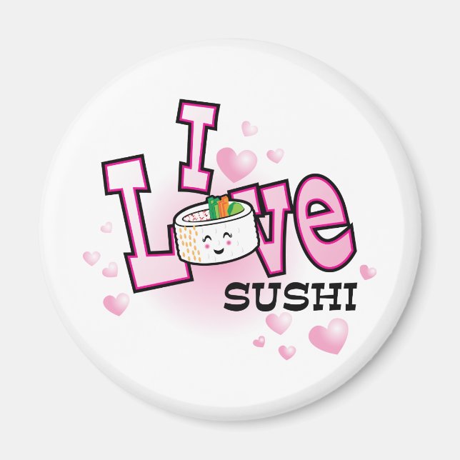 Ich Liebe Sushi Magnet (Vorne)