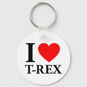 Ich liebe T - Rex Schlüsselanhänger