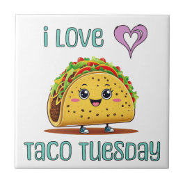 Ich liebe Taco Dienstag Fliese