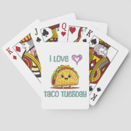 Ich liebe Taco Dienstag Spielkarten