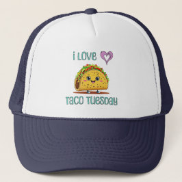 Ich liebe Taco Dienstag Truckerkappe