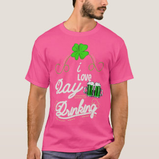 Ich Liebe Tag trinken St Patricks Day Männer Fraue T-Shirt