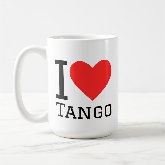 Ich liebe Tango Kaffeetasse (Links)
