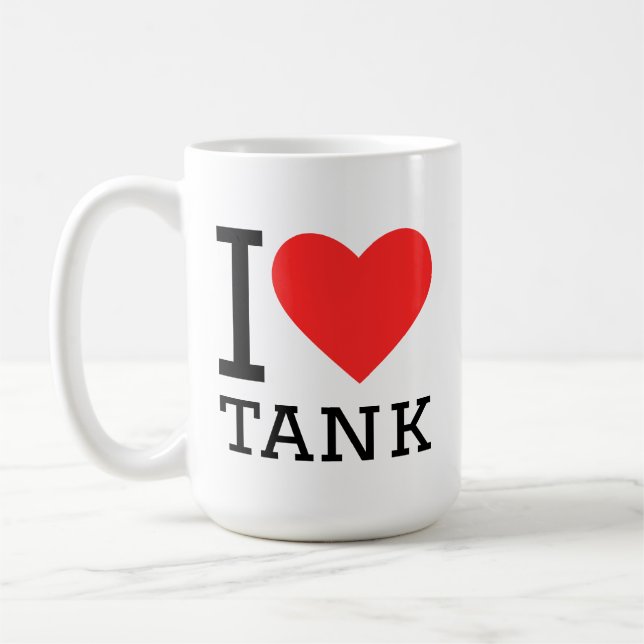 Ich liebe Tank Kaffeetasse (Links)