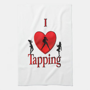 Ich liebe Tap Dance Geschirrtuch