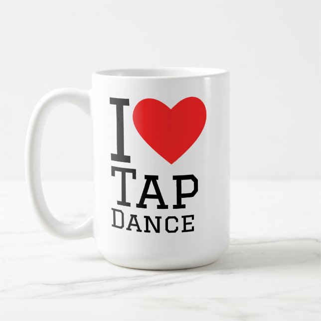 Ich liebe Tap Dance Kaffeetasse (Links)
