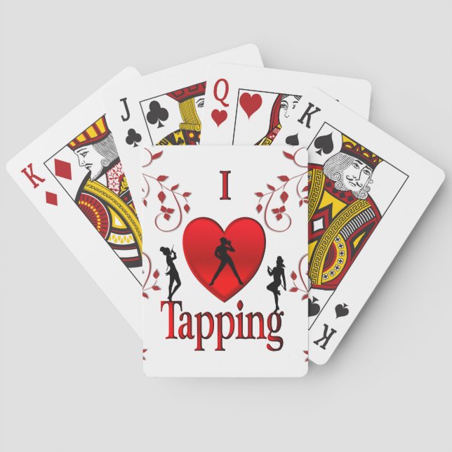 Ich liebe Tap Dance Spielkarten (Rückseite)