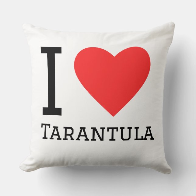 Ich liebe Tarantel  Kissen (Vorderseite)