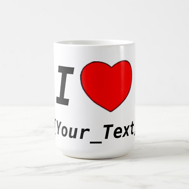 Ich liebe tasse (Mittel)