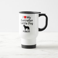 Ich Liebe Tasse für meinen australischen Rinderhun
