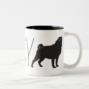 Ich Liebe Tasse meines Mops