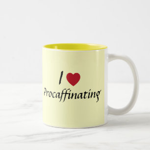 Ich Liebe Tasse. Zweifarbige Tasse
