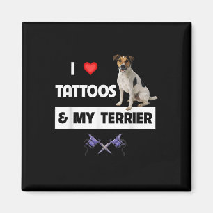 Ich Liebe Tattoos und mein Jack Russell Terrier Do Magnet