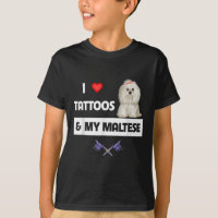 Ich Liebe Tattoos und mein maltesischer Hund Malti