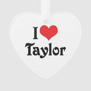 Ich liebe Taylor Ornament