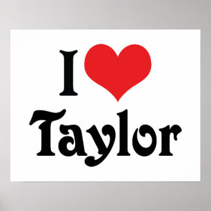 Ich liebe Taylor Poster