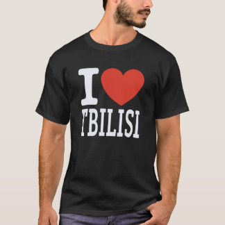 Ich liebe Tbilisiser Stadt Herz Grafik Souvenir Re T-Shirt