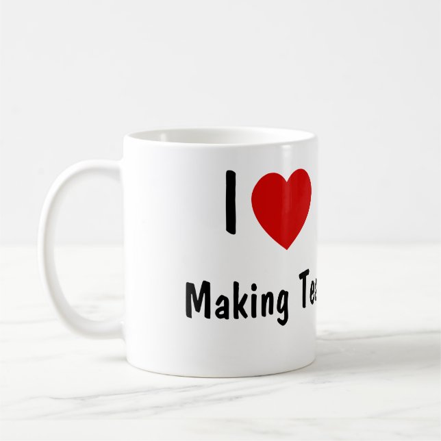 Ich Liebe Tee machen Tasse (Links)