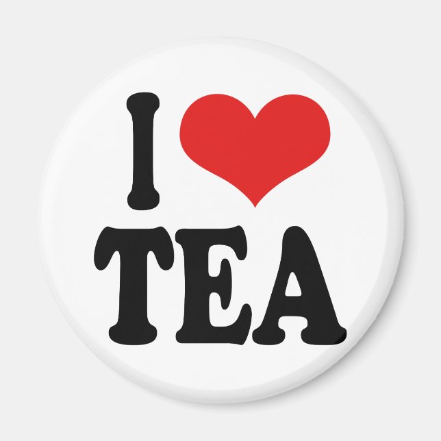 Ich liebe Tee Magnet (Vorne)