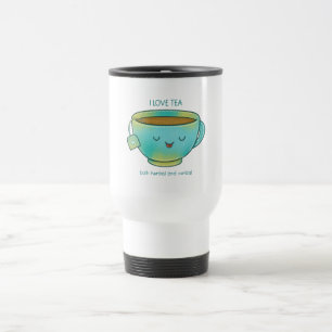 Ich liebe Tee, sowohl Kräutertee als auch verbalen Reisebecher