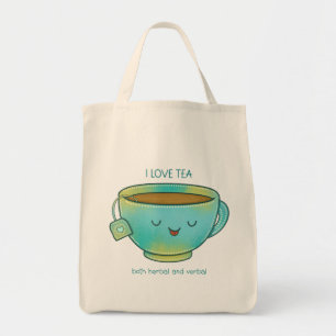 Ich liebe Tee, sowohl Kräutertee als auch verbalen Tragetasche
