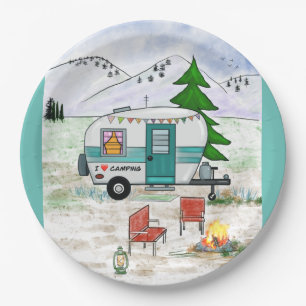 Ich Liebe, Teller auf Papier zu zelten