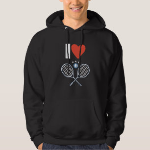 Ich liebe Tennis Hoodie