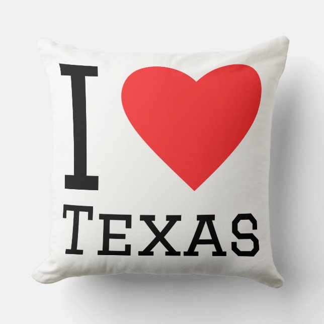 Ich liebe Texas  Kissen (Vorderseite)