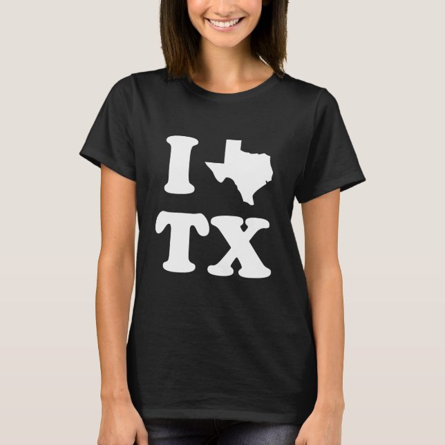 Ich Liebe Texas lustig T-Shirt (Vorderseite)