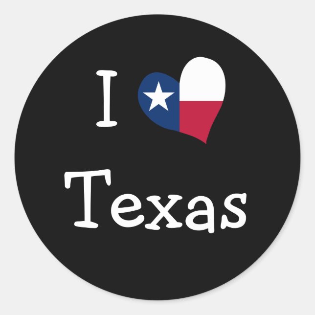 Ich Liebe Texas Stickers (Vorderseite)