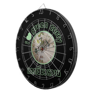 Ich Liebe Thai Green Curry ... Thailand Street Foo Dartscheibe