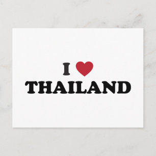 Ich liebe Thailand Postkarte