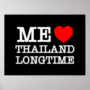 ICH LIEBE THAILAND SEIT LANGEM POSTER