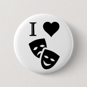 Ich liebe Theater Button