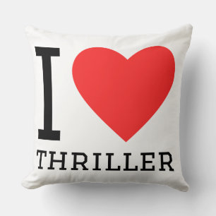 Ich liebe Thriller Kissen